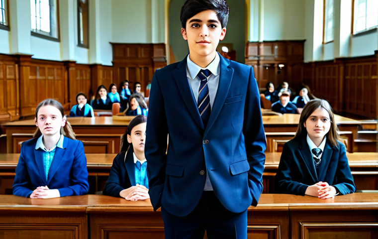 학교사회복지사의 정책 참여 사례 - Local Community Partnership**

"A school social worker, dressed modestly, participating in a communi...