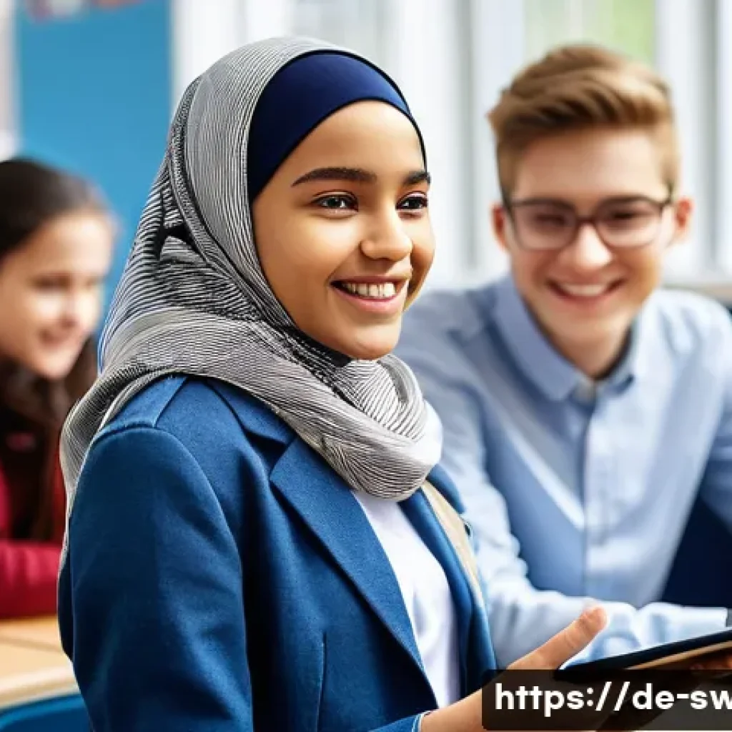 학교사회복지사 자격 시험 최신 정보 - **Prompt 1: A Diverse School Community Engaged in Support**
    A vibrant, sunlit scene inside a mod...