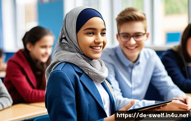 학교사회복지사 자격 시험 최신 정보 - **Prompt 1: A Diverse School Community Engaged in Support**
A vibrant, sunlit scene inside a mod...