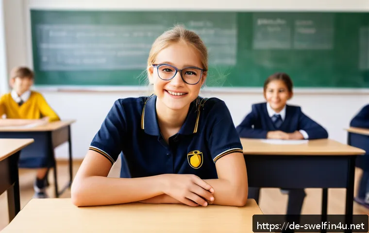 학교사회복지사 이직 후 적응 방법 - A warm, authentic school social worker in casual professional attire sitting in a bright, modern cla...